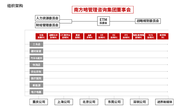 南方略組織架構(gòu)